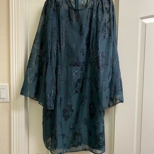 Beautiful deep green cocktail dress